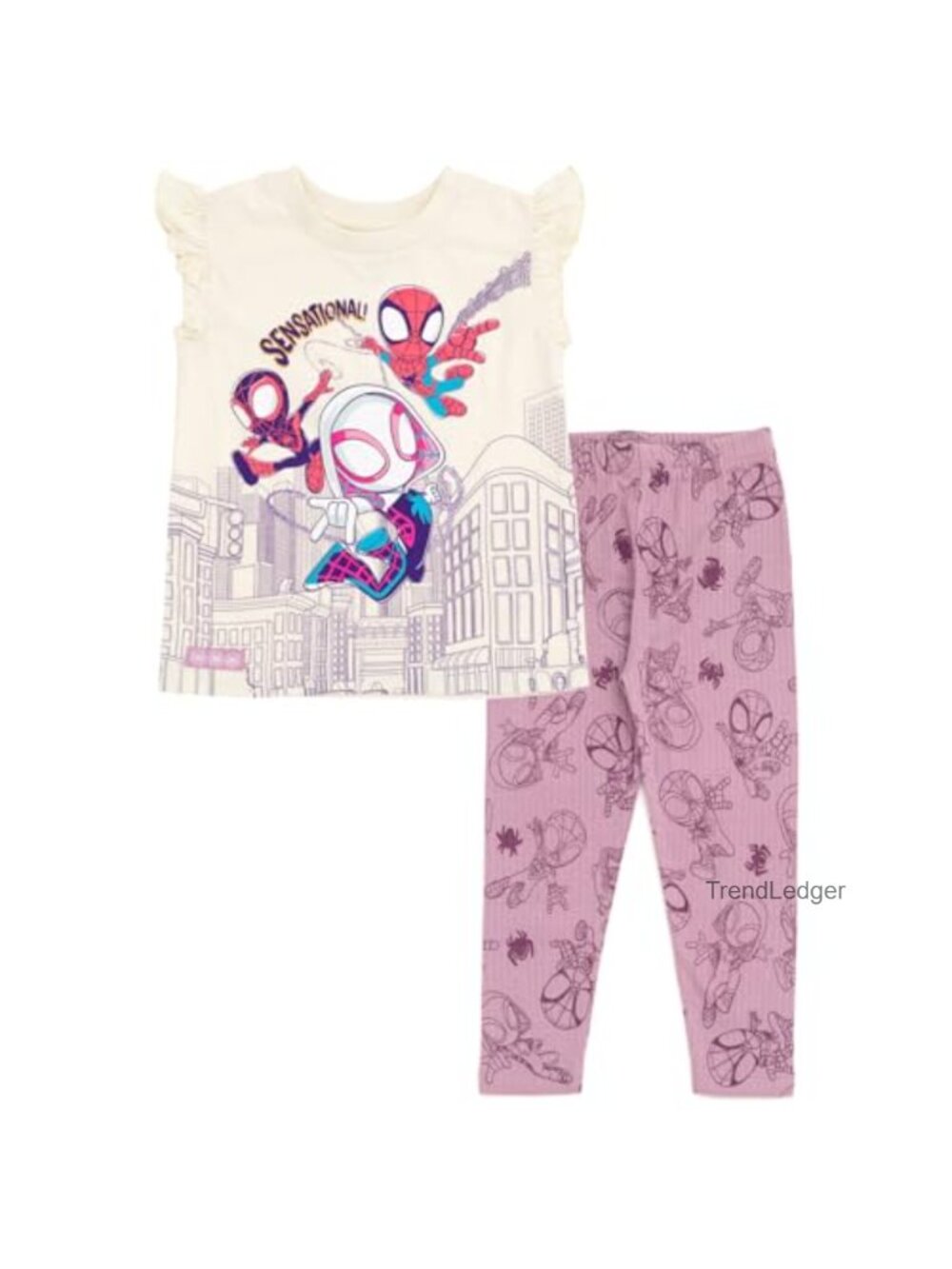 Marvel Spidey Girls T-Shirt Leggings Outfit Set Toddler